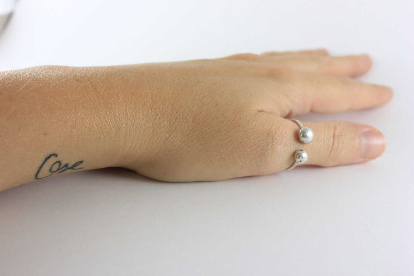 Bague pépite réglables